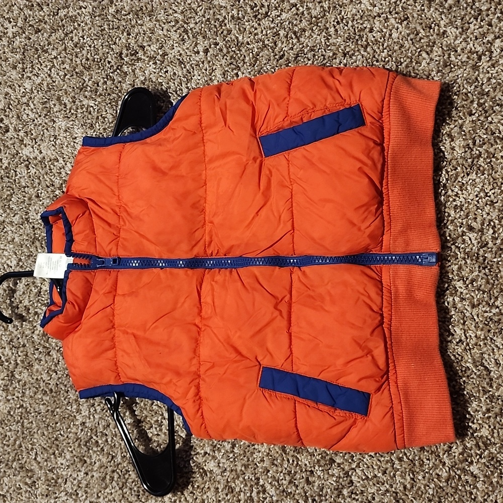 Orange puffer vest 2t-3t